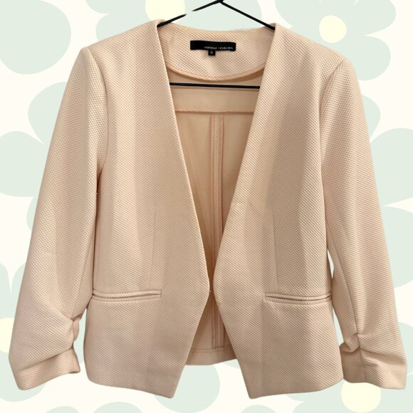 3/4 Sleeve Blush Blazer - Picture 1 of 2
